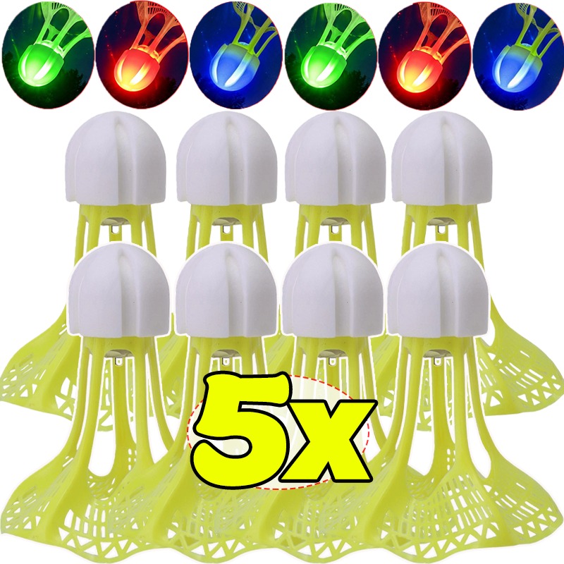 Badminton Nylon Shuttlecock - LED Glowing Badminton Shuttlecocks for Outdoor
