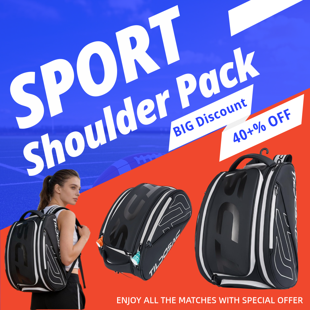 Badminton Footwork - Pickleball Racquet Backpack Shoe Compartment Unisex