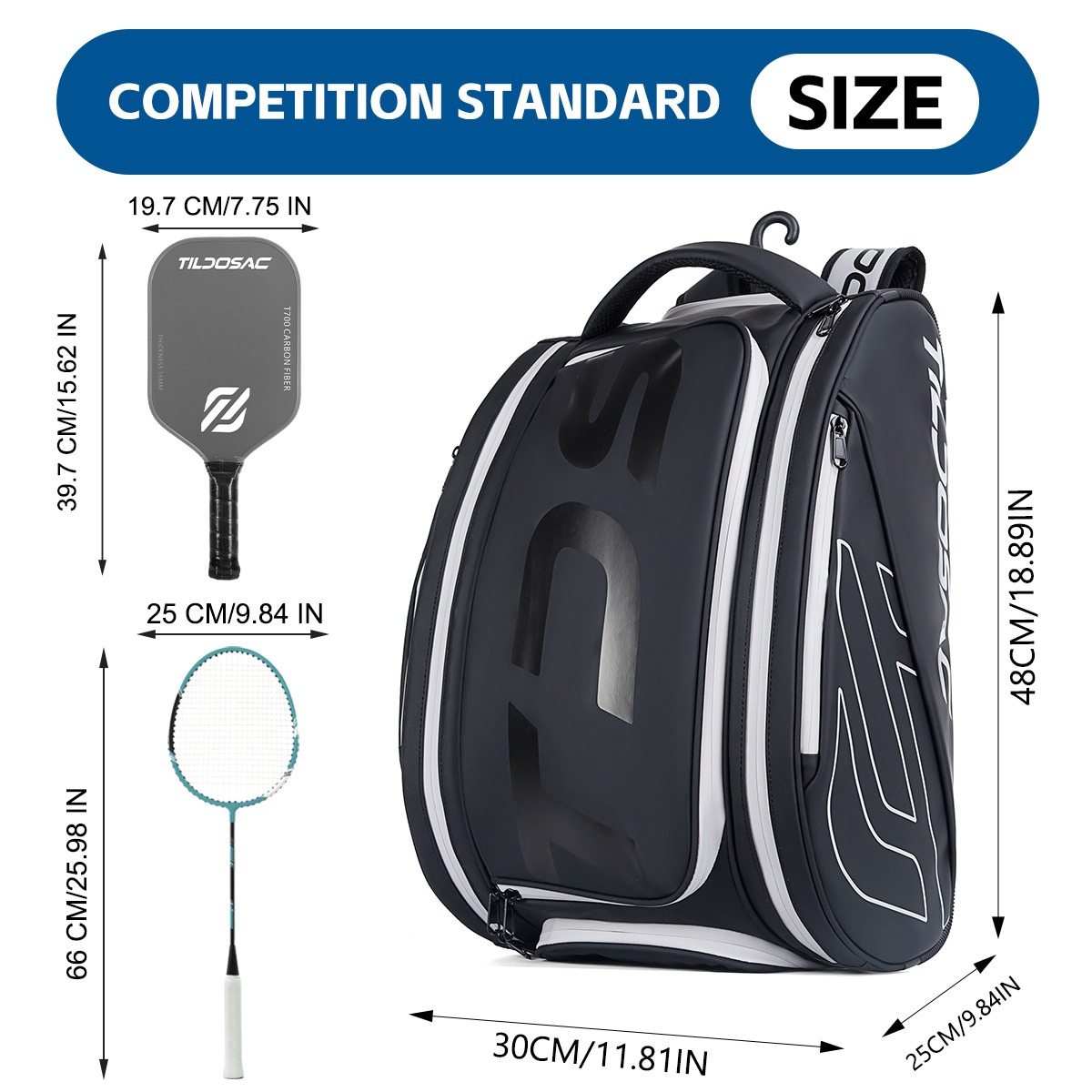 Pickleball Racquet Backpack Sh – обзор и цена Badminton Footwork
