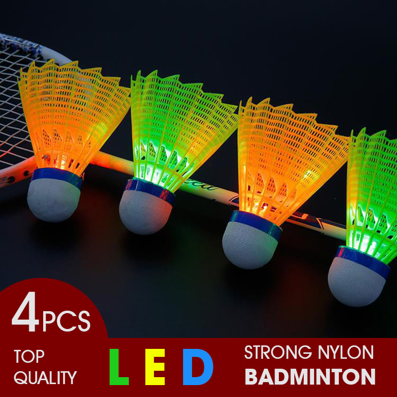 WELKIN 4pcs Dark Night LED Glo – обзор и цена Badminton Nylon Shuttlecock